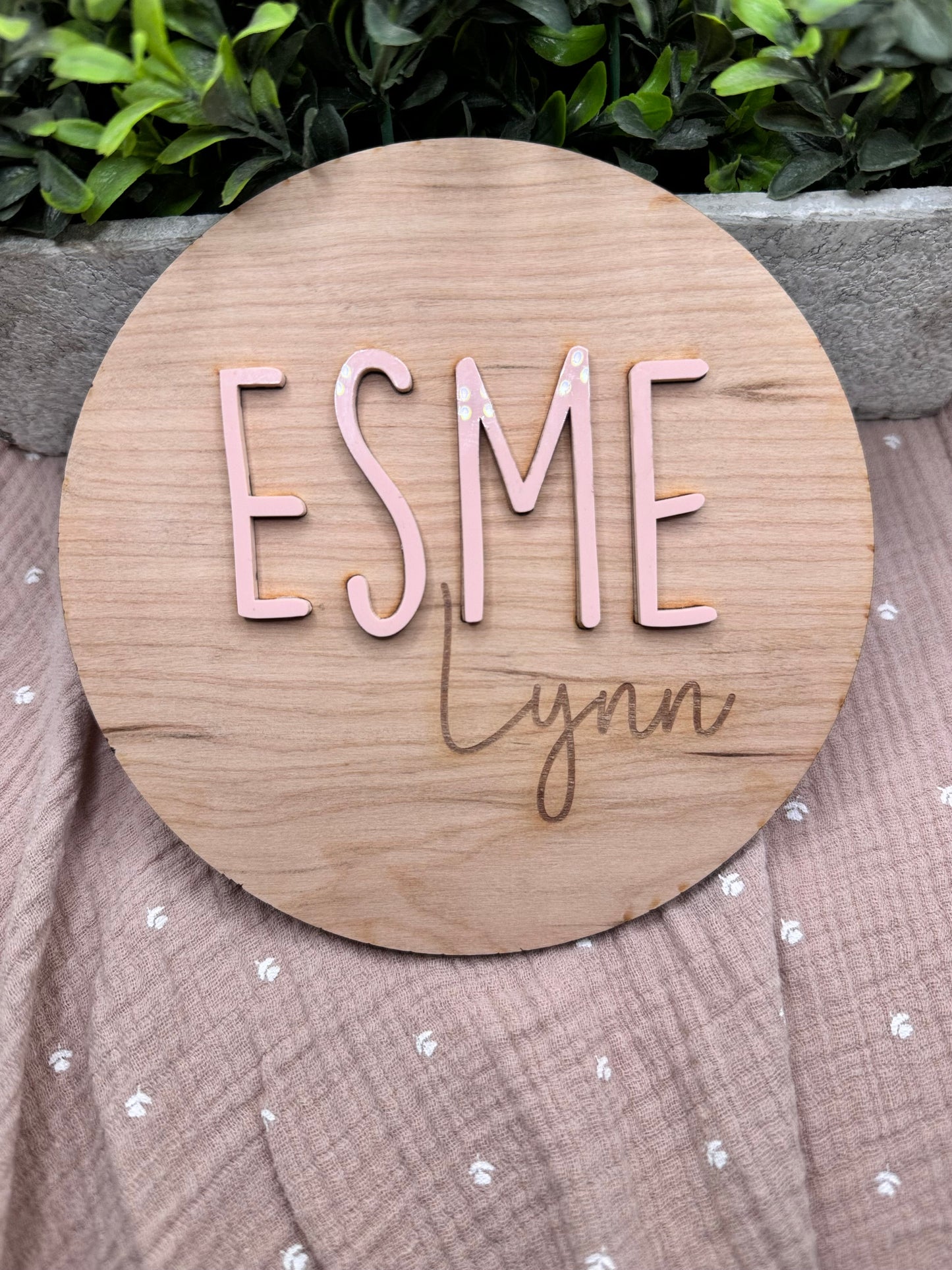 Custom Baby Name Sign