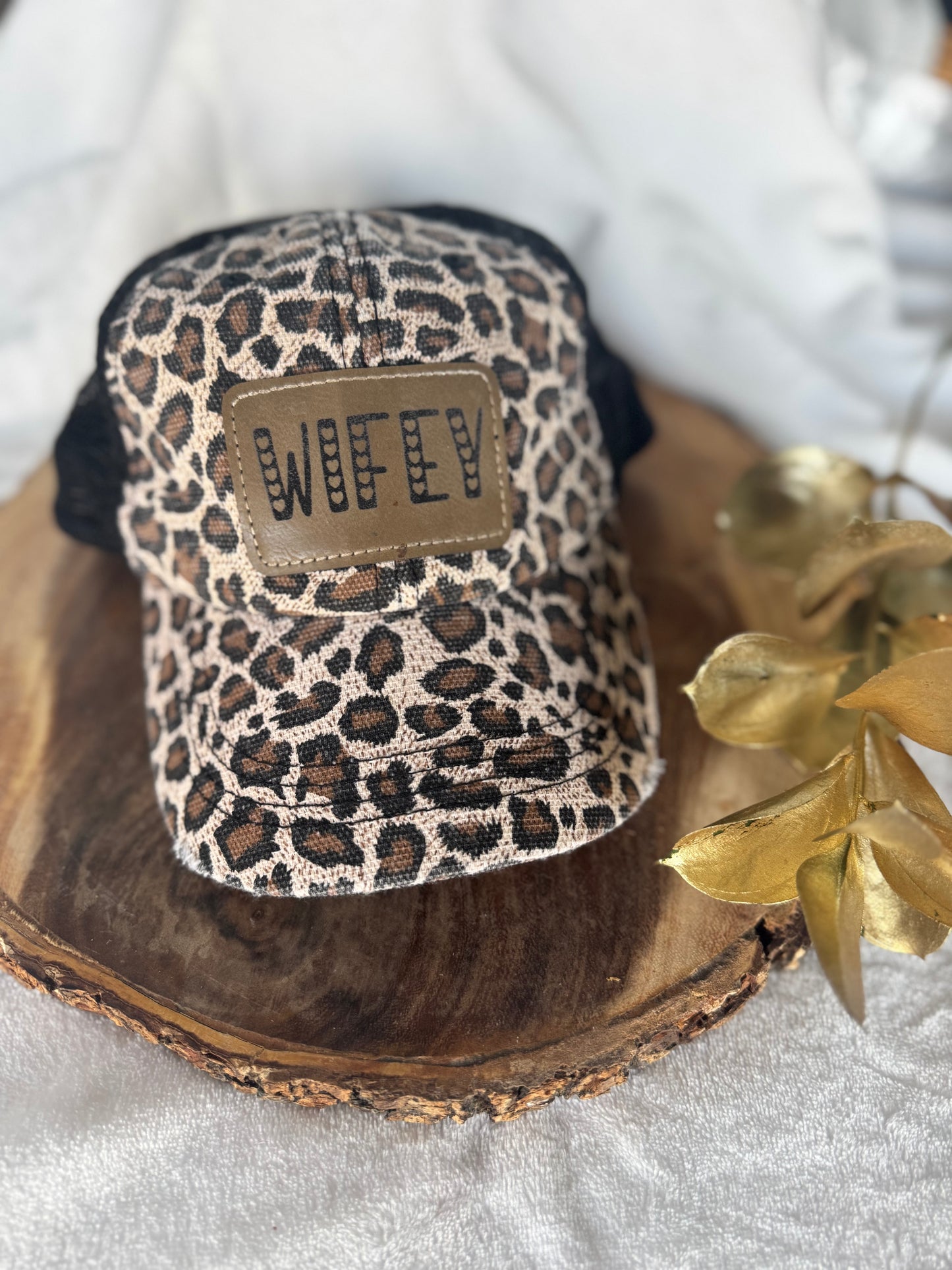 Cheetah Wifey Hat