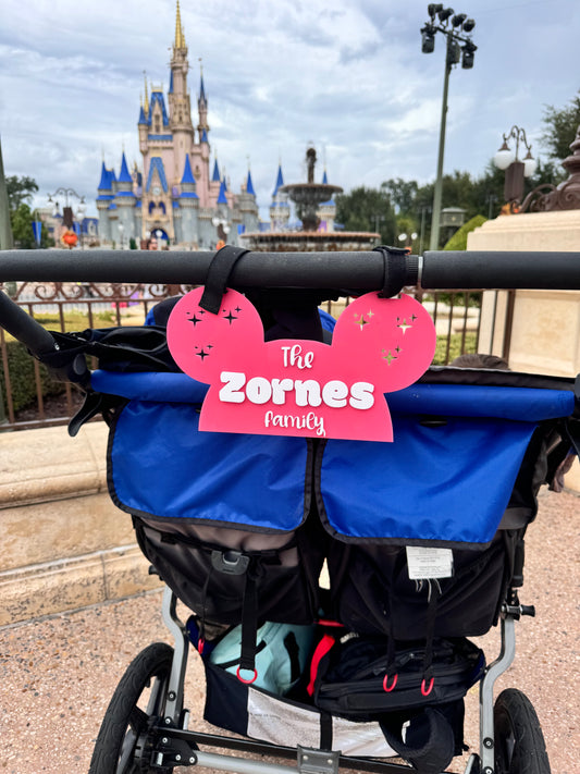 Disney Inspired Stroller Tag